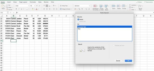 Excel Shortcuts 8 Paste Special
