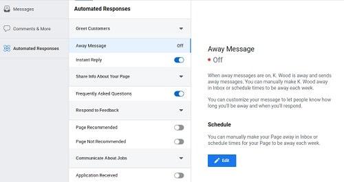 How To Set A Facebook Messenger Away Message