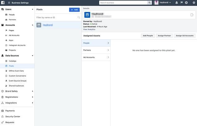 Facebook Retargeting Business Settings