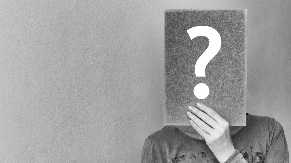 FAQ Page Question Mark Poster