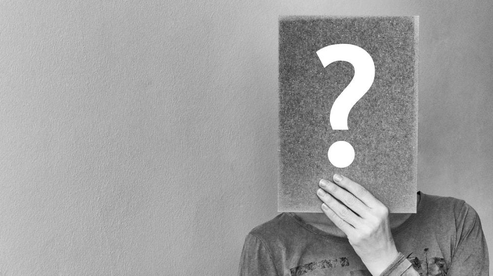FAQ Page Question Mark Poster