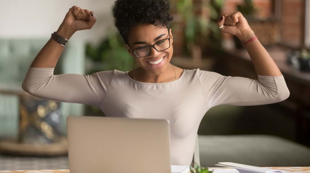 Female Entrepreneur Celebrate Illustrates GoDaddy Kabbage Funding Partnership