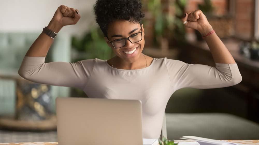 Female Entrepreneur Celebrate Illustrates GoDaddy Kabbage Funding Partnership