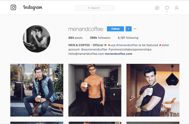 Fitness Marketing Men and Coffee