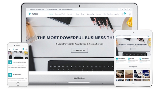Free Portfolio WordPress Themes Flash
