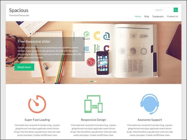 Free Responsive Portfolio WordPress Themes Spacious