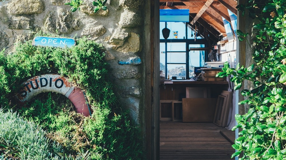 Open Rustic Studio Door
