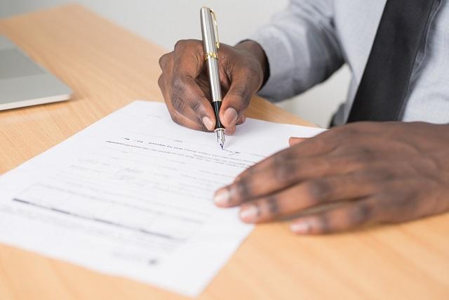 Businessman Signing Contract