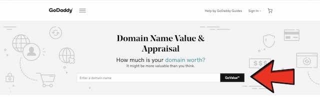 GoDaddy Domain Name Value Enter Box