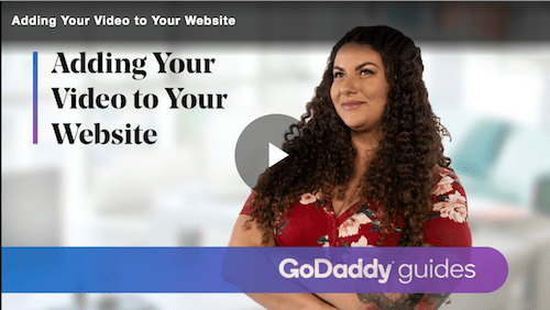 GoDaddy How-To Video Adding Video to Website
