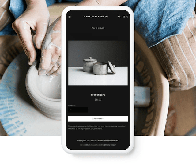 GoDaddy Online Store Mobile