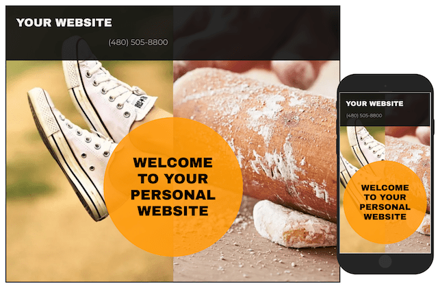 GoDaddy Website Builder Personal Website Example Template