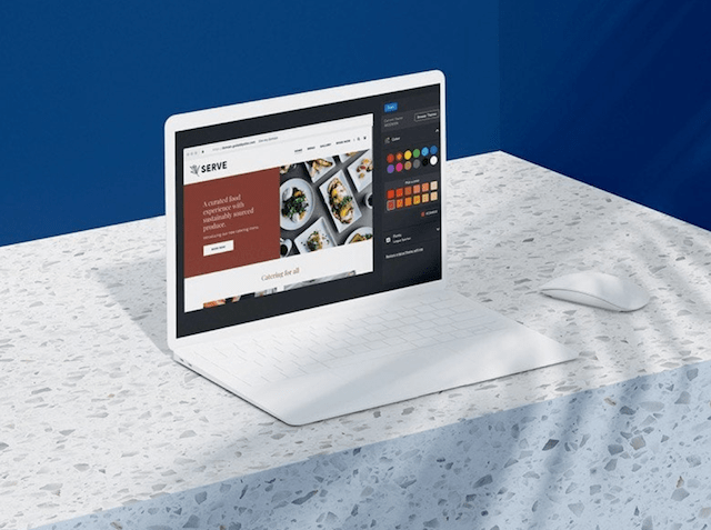 GoDaddy Websites Marketing Site on Laptop