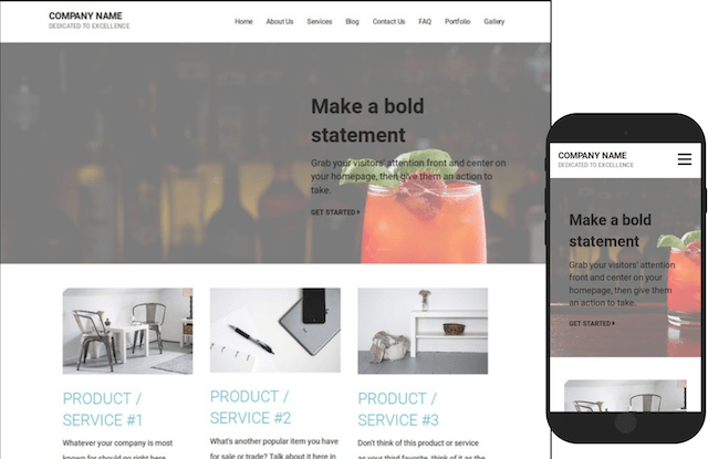 GoDaddy WordPress CMS Sample Theme