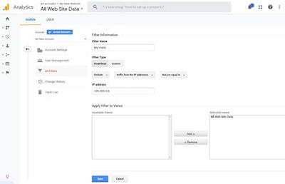 Google Analytics Exclude Your Visits