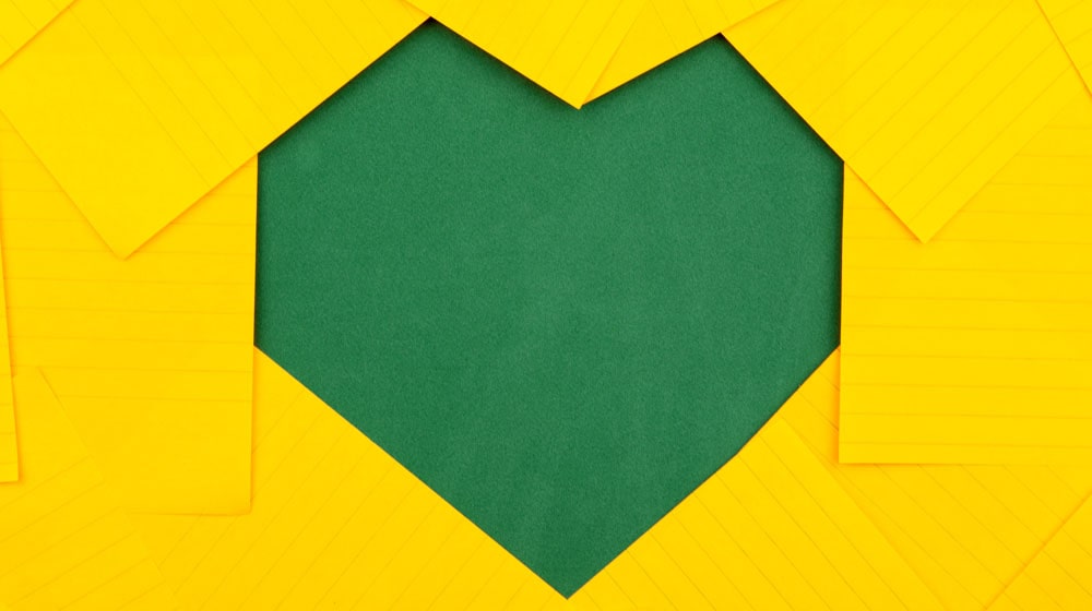Green Heart Cutout Illustrates Best WordPress Social Media Plugins