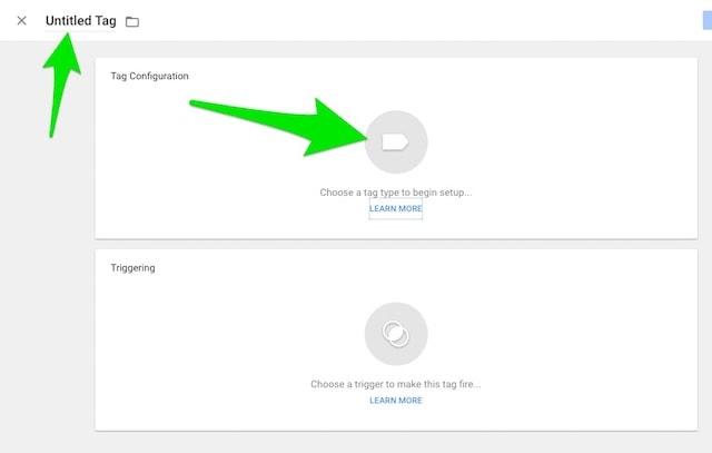 Google tag Manager Tag Name