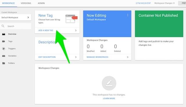 Google Tag Manager New Tag Creation