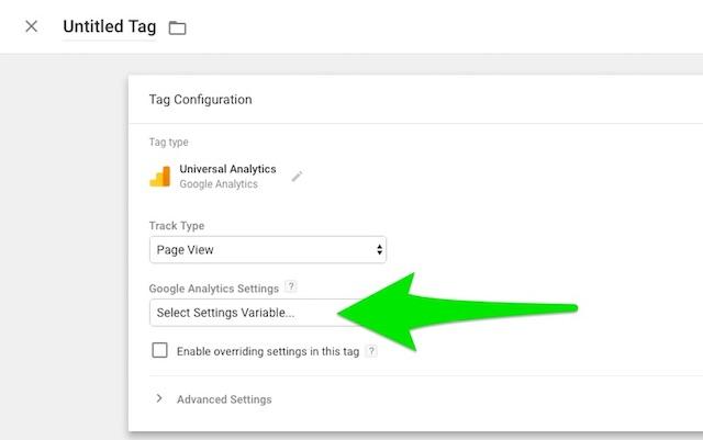 Google Analytics Settings Variable