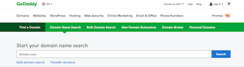 Search & Buy Available Domains - Register a Domain with GoDaddy