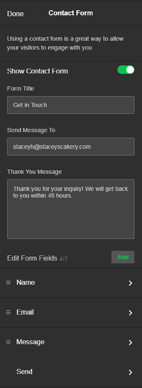 How To Create A Contact Form Default Layout