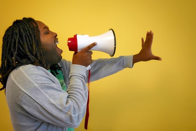 How To Increase Blog Traffic African American With Megaphone