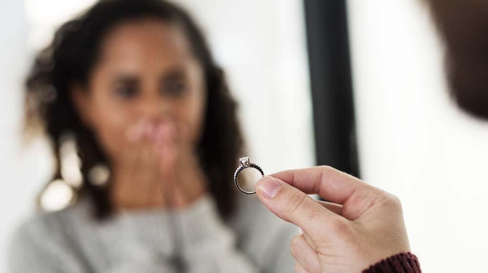 How To Make Wedding Website Surprised Woman Engagement Ring