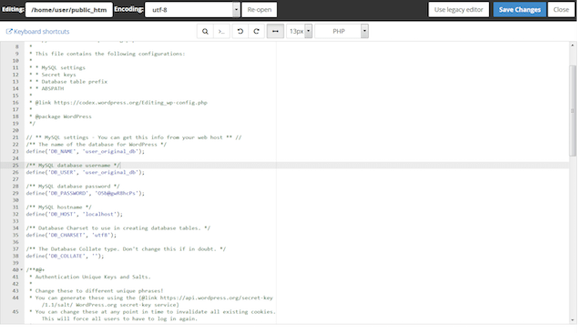 Database Information