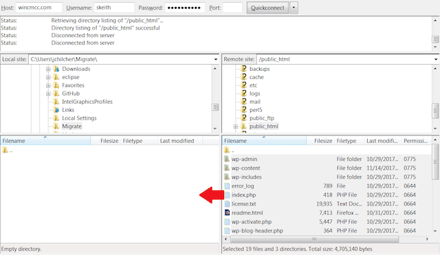 Site Root Directory in FTP
