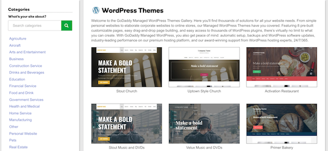 How To Start A Blog GoDaddy WordPress Theme Gallery