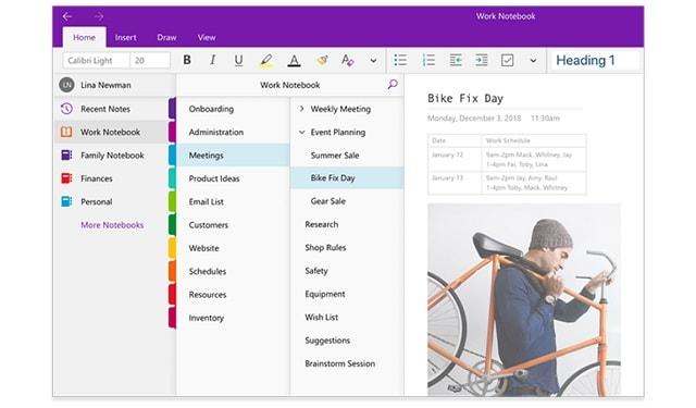 Onenote At Work How to use OneNote to organize your business - GoDaddy Blog