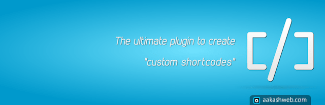 Custom Shortcodes Banner