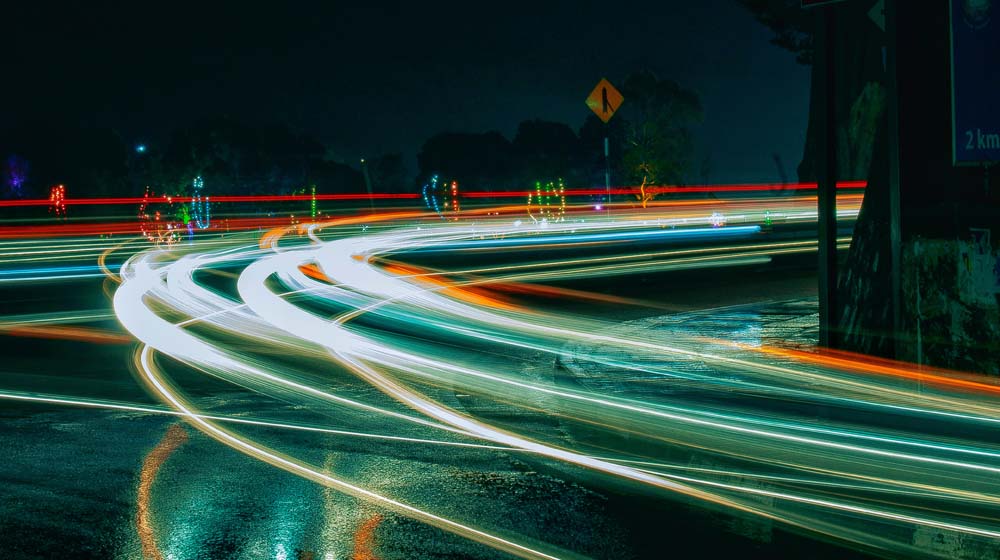 Light path from high moving article