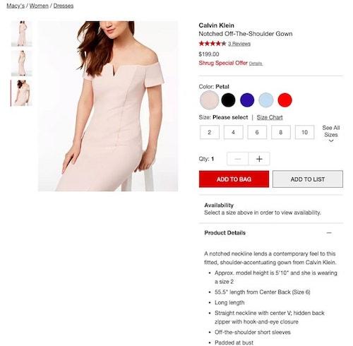 How to write product descriptions Macys