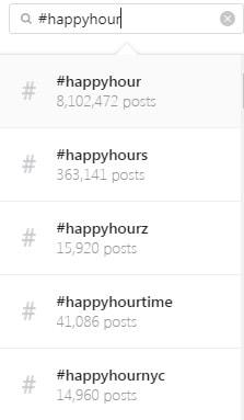 Instagram Guide Happy Hour Hashtags