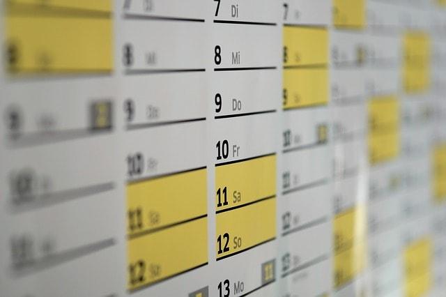 Interactions With Clients Calendar