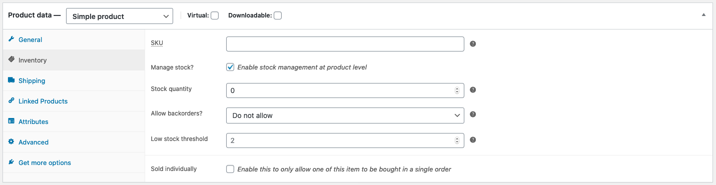 inventory