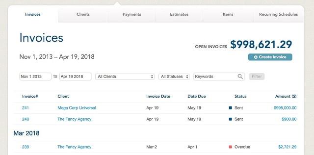 Invoice Customers Invoices
