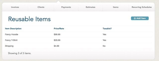 Invoice Customers Reusable