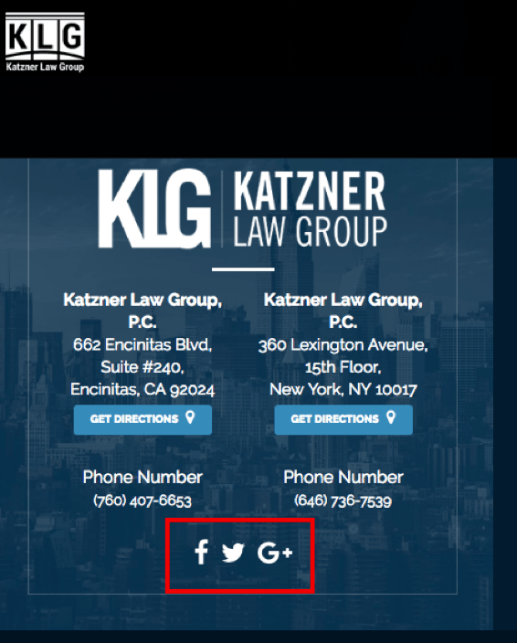Law Firm Web Design Social Sharing