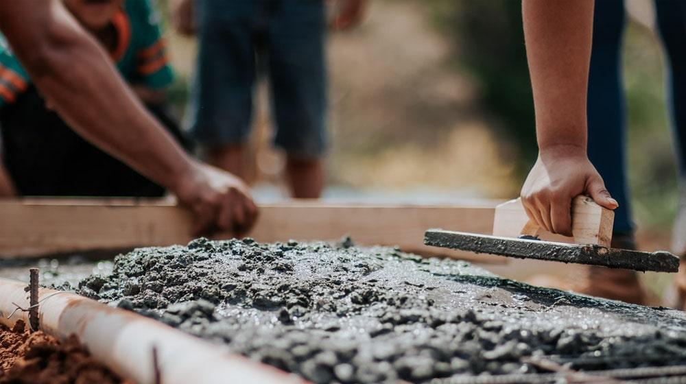 Laying Foundation Illustrates Changing Business Entity