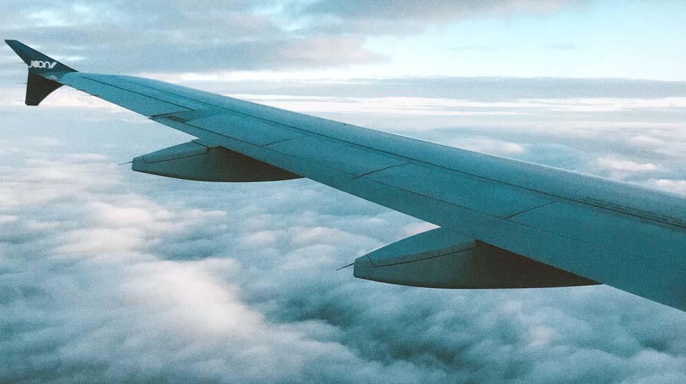 Microsoft Onedrive For Business Plane Wing in Clouds