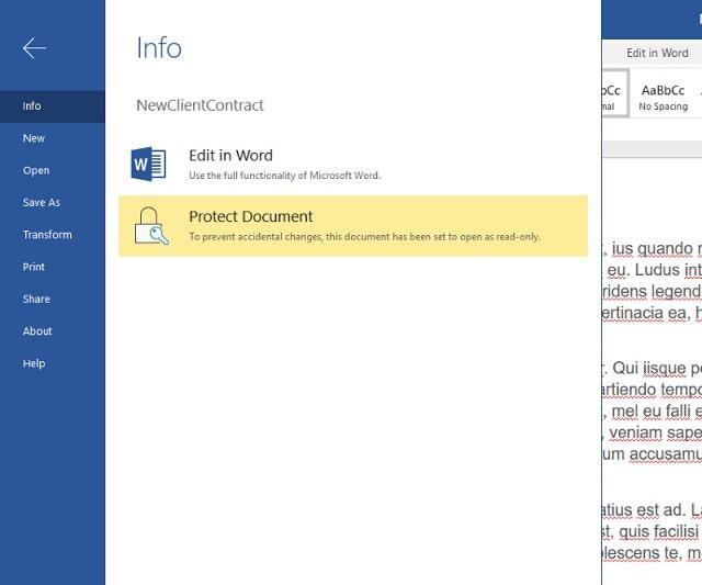 Microsoft Onedrive For Business Protect Document