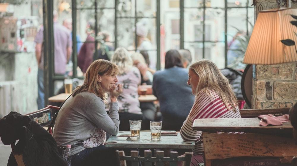 Networking For Women Talking Over Beer