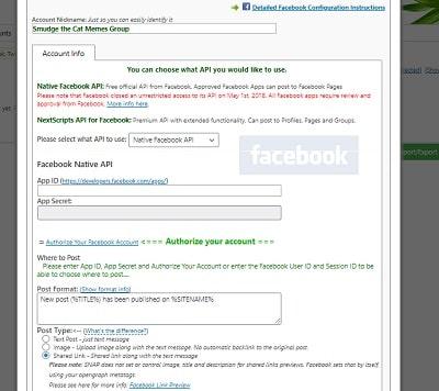 Nextscripts Snap Account Info
