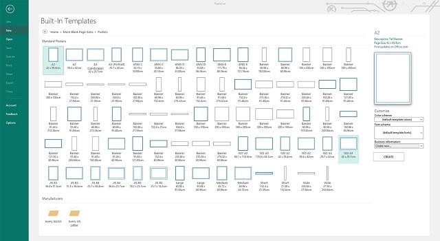 Office 365 Publisher Posters