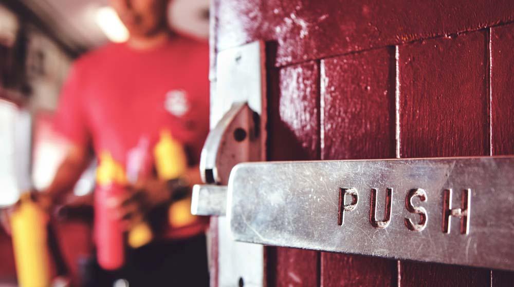 Open Door to Restaurant Illustrates Writing Sales Email to Attract Customers