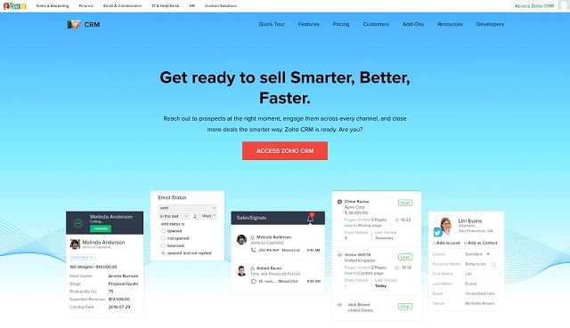 Organize Client Leads Zoho