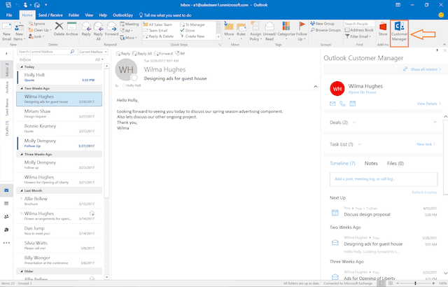 Outlook Customer Manager Icon