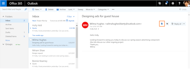 Outlook Customer Manager Webmail